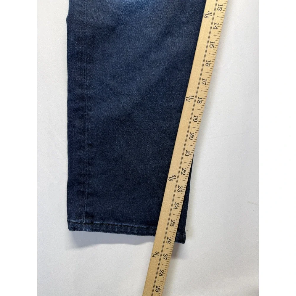 Banana Republic Traveler Jeans Mens 35x26 Blue Dark Wash Denim Slim Fit Low Rise